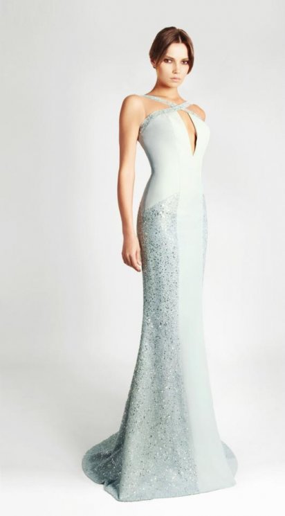 Georges Hobeika markasının zərif ziyafət libasları